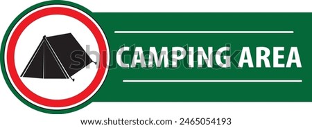 Camping site. This area is suitable for overnight camping and caravan parking