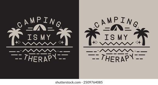 Camping squad motivational slogan Vector quotes. Illustration for prints on t-shirts Isolated on white background