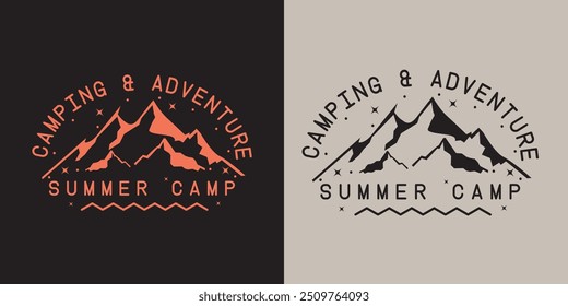 Camping squad motivational slogan Vector quotes. Illustration for prints on t-shirts Isolated on white background