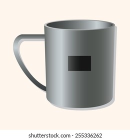 camping steel cup theme elements