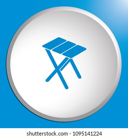 Camping stool icon. Vector illustration