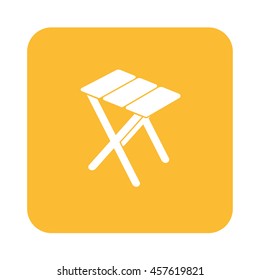 Camping stool icon. Vector illustration
