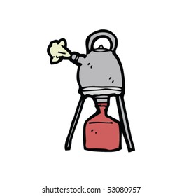 desenho de fogão de acampamento