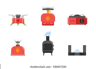 Camping Stove Cartoon Icon Cartoon Gas Camp Burner Portable Indoor Stock  Vector by ©Designer_things 586975236
