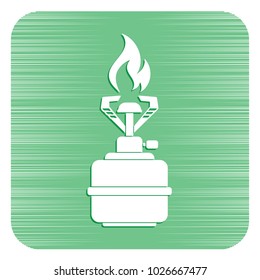 Camping stove icon vector. Vector illustration.