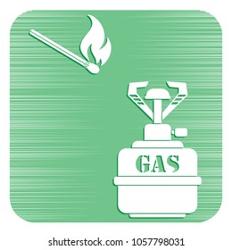 Camping stove icon. Vector illustration.

