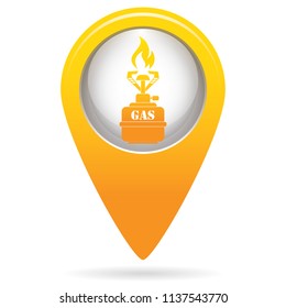 Camping stove icon vector. Vector illustration.