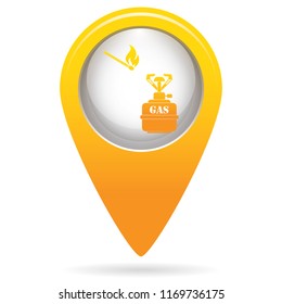Camping stove icon. Vector illustration.