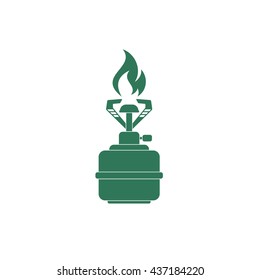Camping stove icon vector. Vector illustration.