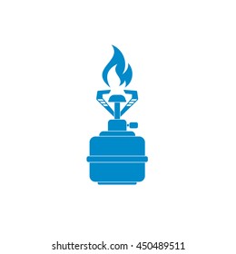 Camping stove icon vector. Vector illustration.