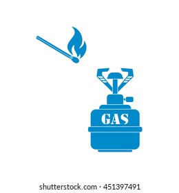 Camping stove icon vector. Vector illustration.

