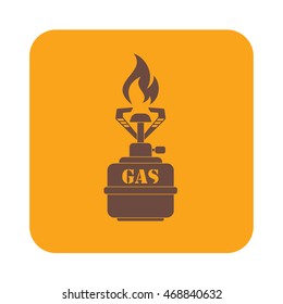 Camping stove icon vector. Vector illustration.