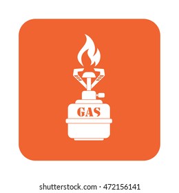 Camping stove icon vector. Vector illustration.