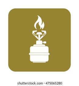 Camping stove icon vector. Vector illustration.

