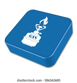 Camping stove icon vector. Vector illustration.