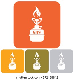 Camping stove icon vector. Vector illustration.