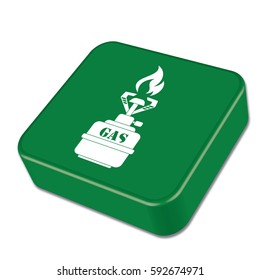 Camping stove icon vector. Vector illustration.

