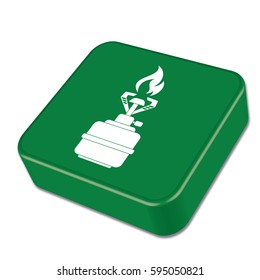 Camping stove icon vector. Vector illustration.