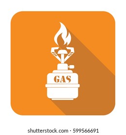 Camping stove icon vector. Vector illustration.