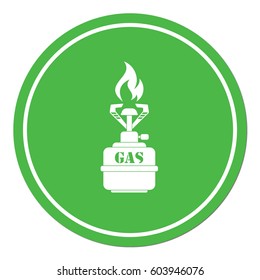 Camping stove icon vector. Vector illustration.