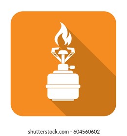 Camping stove icon vector. Vector illustration.
