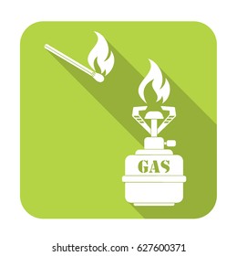 Camping stove icon vector. Vector illustration.

