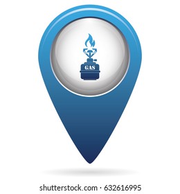 Camping stove icon vector. Vector illustration.