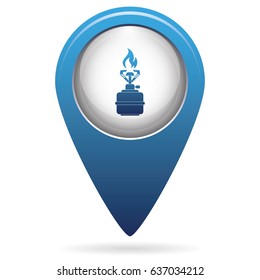Camping stove icon vector. Vector illustration.