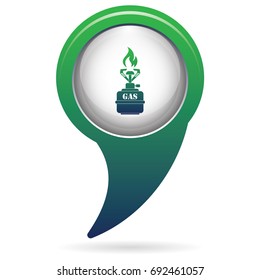 Camping stove icon vector. Vector illustration.