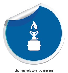 Camping stove icon vector. Vector illustration.

