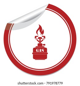 Camping stove icon vector. Vector illustration.