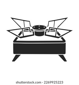 Camping stove vector black icon. Vector illustration furnace travel on white background. Isolated black illustration icon of camping stove .