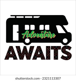 Camping Sublimation Design,  t-shirt design
