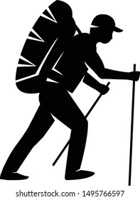 Camping summer camp fire vector 