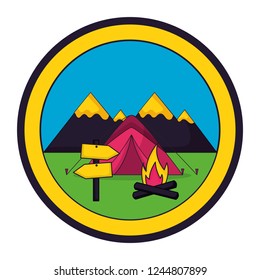 camping summer concept