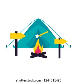 camping summer concept