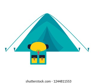 camping summer concept