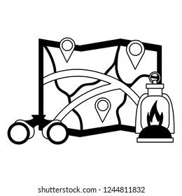 camping summer concept