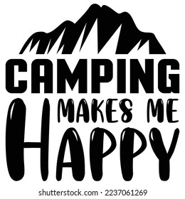 camping svg design vector file 