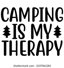 camping svg design vector file 