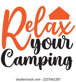 camping svg design vector file 