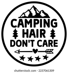 camping svg design vector file 