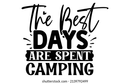Camping SVG T shirt Design Template