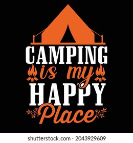 Camping svg T-shirt Design for camp lovers