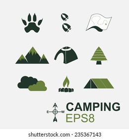 Camping Symbol in EPS8