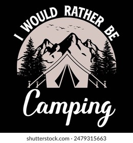 camping t shirt design. t shirt design