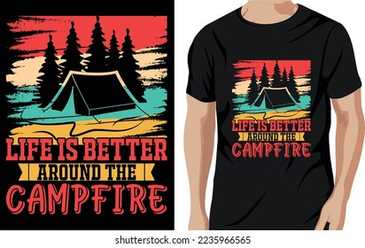 Camping T shirt design adventure t shirt calling