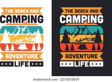 Camping T Shirt Design Bundle
T-shirt Design For Camping Lover