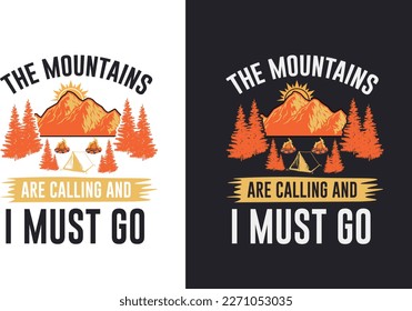 Camping T Shirt Design Bundle
T-shirt Design For Camping Lover