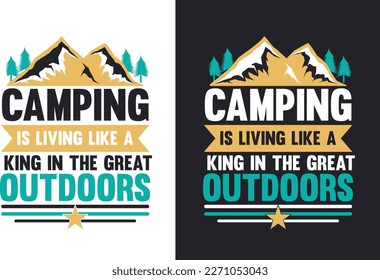 Camping T Shirt Design Bundle
T-shirt Design For Camping Lover